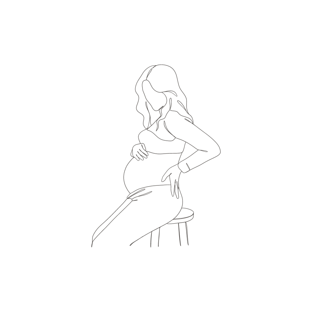 Tekening zwangere vrouw 3